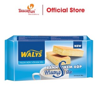 Bánh kem xốp walys biscafun hương sữa túi 200g