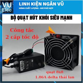 Quạt sửa chữa làm mát main, hút khói thiếc khò hàn (nguồn rời) siêu mạnh