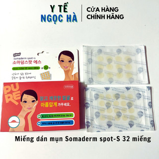 Miếng dán mụn Somaderm spot-S 32 miếng, 2 kích cỡ lành da, hạn chế thâm sẹo
