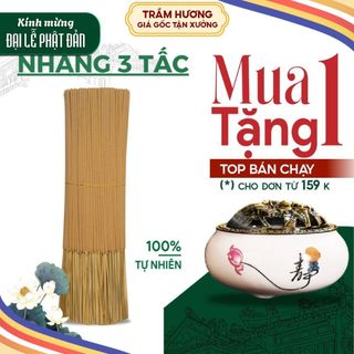 Nhang Trầm Hương 3 tấc, Không Nhuộm Chân Trầm Hương Huế Xưa Xông Nhà, Văn phòng, Nhang trầm sạch, Nhang thơm