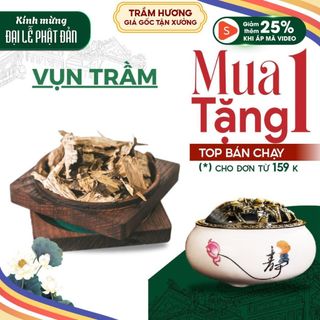 Vụn Trầm Hương Tự Nhiên Xông Nhà Trầm Hương Nguyên Chất Huế Xưa