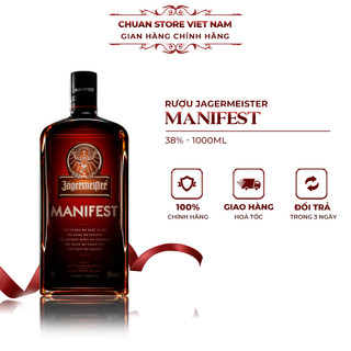 Rượu thảo mộc Đức Jagermeister Manifest 38% 1 lít phiên bản đặc biệt cao cấp