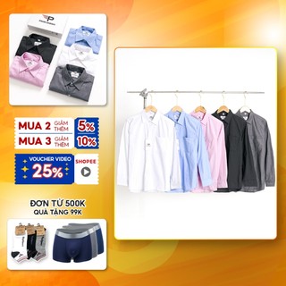 Áo sơ mi công sở nam tay dài SPMSMF06 dày mềm mịn thoáng mát - PigoFashion