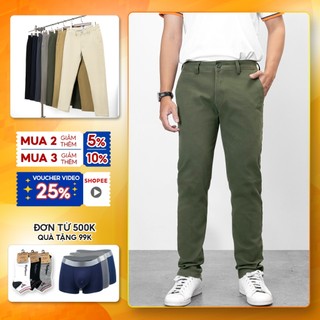 Quần dài kaki nam vải cotton thoải mái vận động form chuẩn, đa dạng kích cỡ nhiều màu chọn lựa SPMQKK03 -1 PIGOFASHION