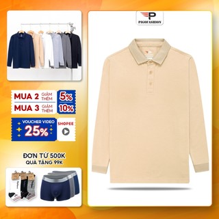 Áo thun nam tay dài cổ bẻ dệt phối cao cấp lịch lãm SPMADT10 Pigofashion (chọn màu)