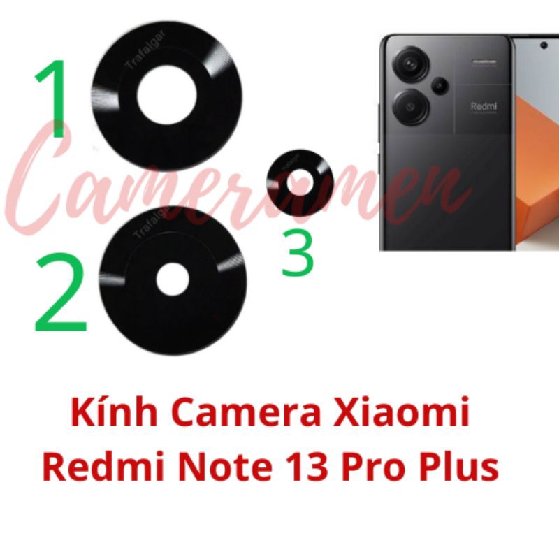 Kính Camera Xiaomi Redmi Note 13 Pro + Plus 5G