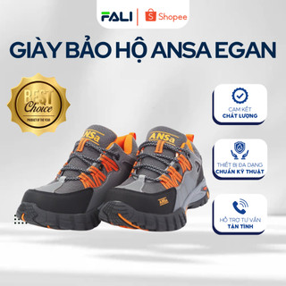 Giày bảo hộ cổ thấp Ansa Egan S1P, giày bảo hộ mũi thép, đế thép cao cấp Việt Nam, giày bảo hộ lao động kỹ sư | FALI