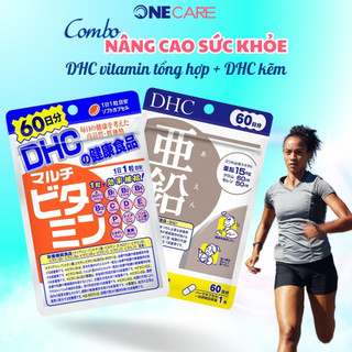 Combo Viên uống DHC vitamin tổng hợp 60N, DHC kẽm 60N nâng cao sức khỏe, Onecare