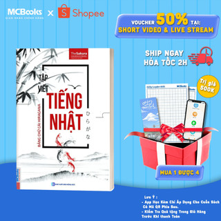 Sách - Tập viết tiếng Nhật: Bảng chữ cái Hiragana Mcbooks
