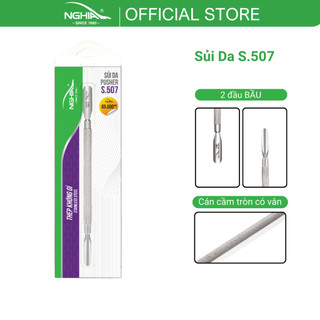 Sủi Da 2 Đầu Thép Không Gỉ KỀM NGHĨA S.507 (2 đầu bầu)