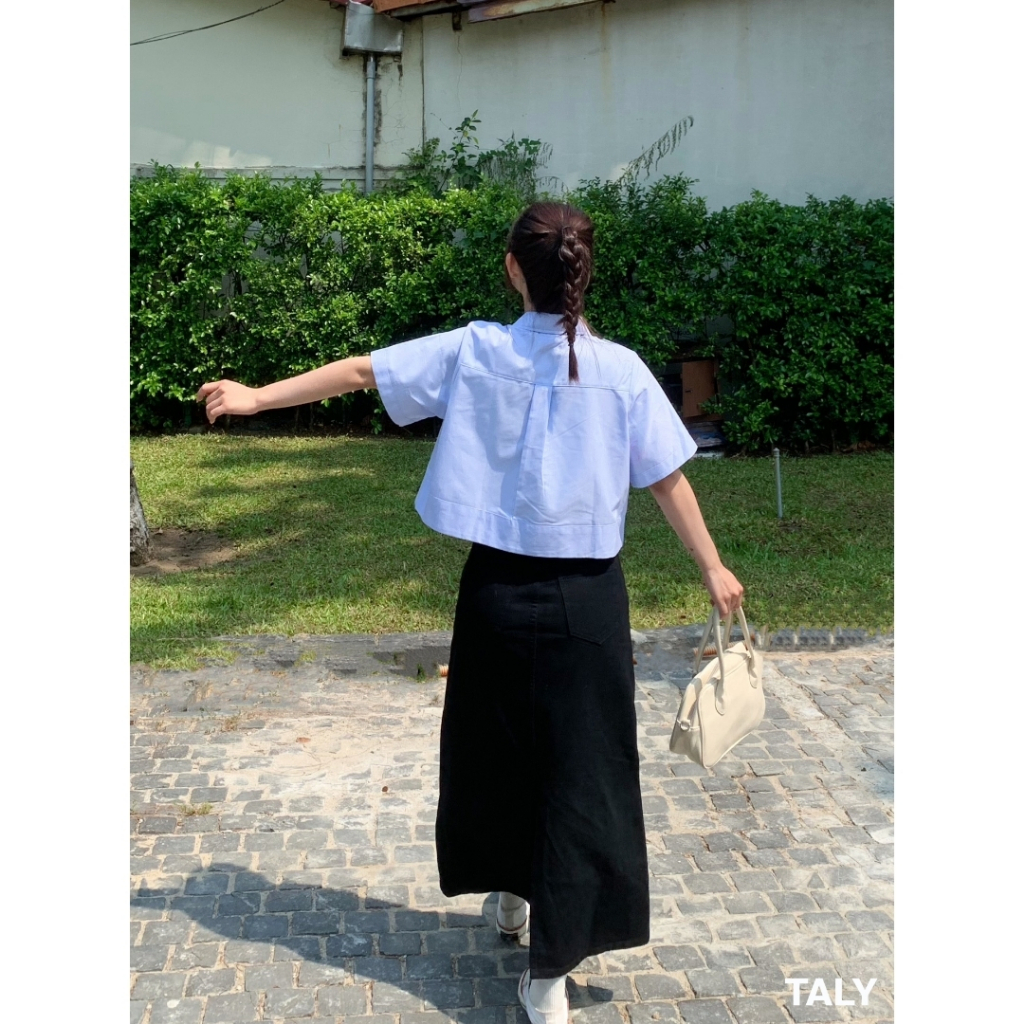 TALY - Chân váy midi form dài Canna