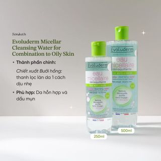 Nước tẩy trang Evoluderm Eau Micellaire