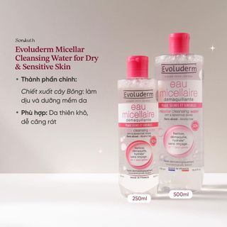 Nước tẩy trang Evoluderm Eau Micellaire