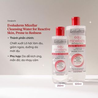 Nước tẩy trang Evoluderm Eau Micellaire