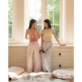 Quần họa tiết dáng dài naked by v - happy pants
