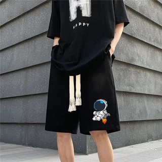 Quần short nam chất chân cua cotton cao cấp,quần đùi Nam Nữ(chữ C,phi hành gia) unisex basic cá tính