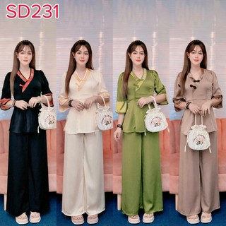 Sd231 - set đồ lam đi chùa, bộ bà ba đi lễ chùa đầu năm, set lam tay phối đẹp dễ thương