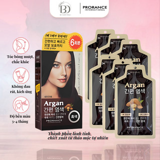 Thuốc Nhuộm Tóc Phủ Bạc PRORANCE Argan Easy Coloring 30g*6 gói