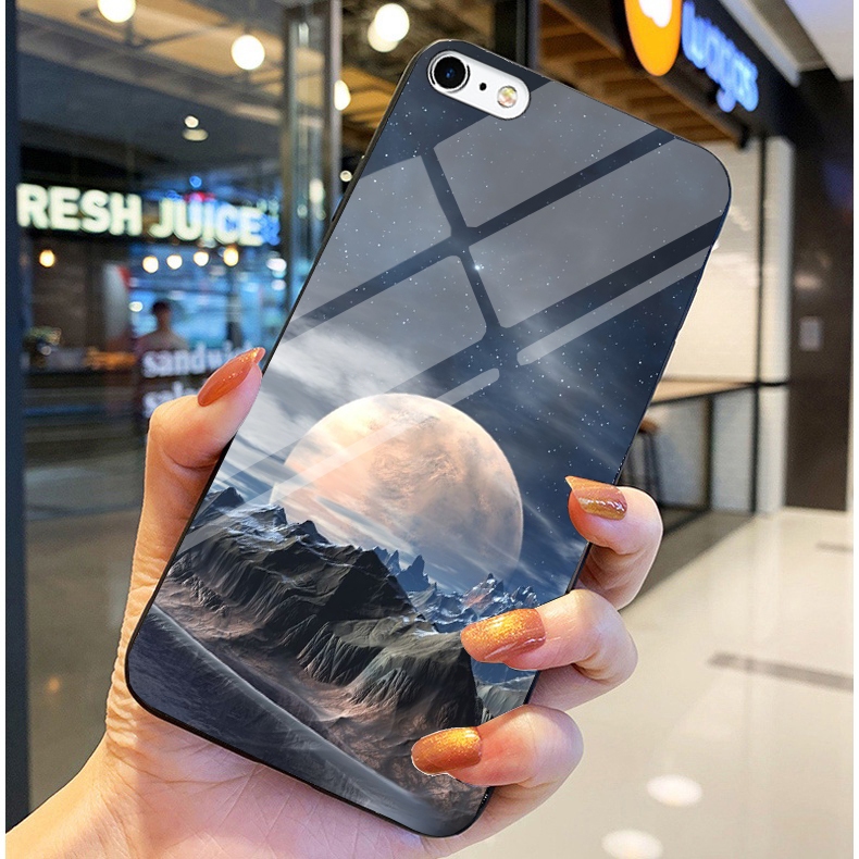 Ốp Lưng IPHONE 6, 6S, 6 PLUS, 6S PLUS mặt lưng kính cường lực sáng bóng, Ốp thiết kế sang trọng độc quyền anhhoon