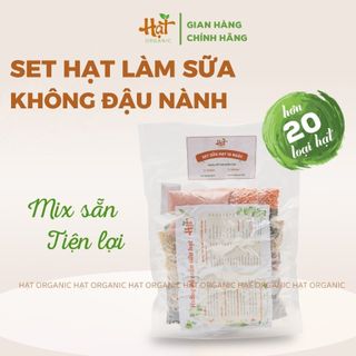SET HẠT LÀM SỮA MIX SẴN KHÔNG ĐẬU NÀNH - COMBO 10 NGÀY - ĐÓNG GÓI HÚT CHÂN KHÔNG