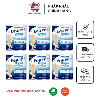 Combo 6 lon Sữa bột Ensure Original Vanilla 400g nội địa Mỹ