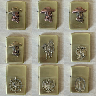 Emblem, Hình dán Zippo đồng khối