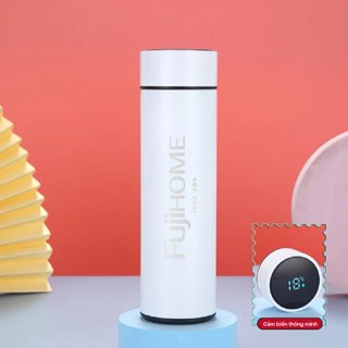 Bình giữ nhiệt 3 lớp cao cấp 550ml inox 304 Fujihome [Quà tặng thương hiệu], có màn hình led hiển thị nhiệt độ