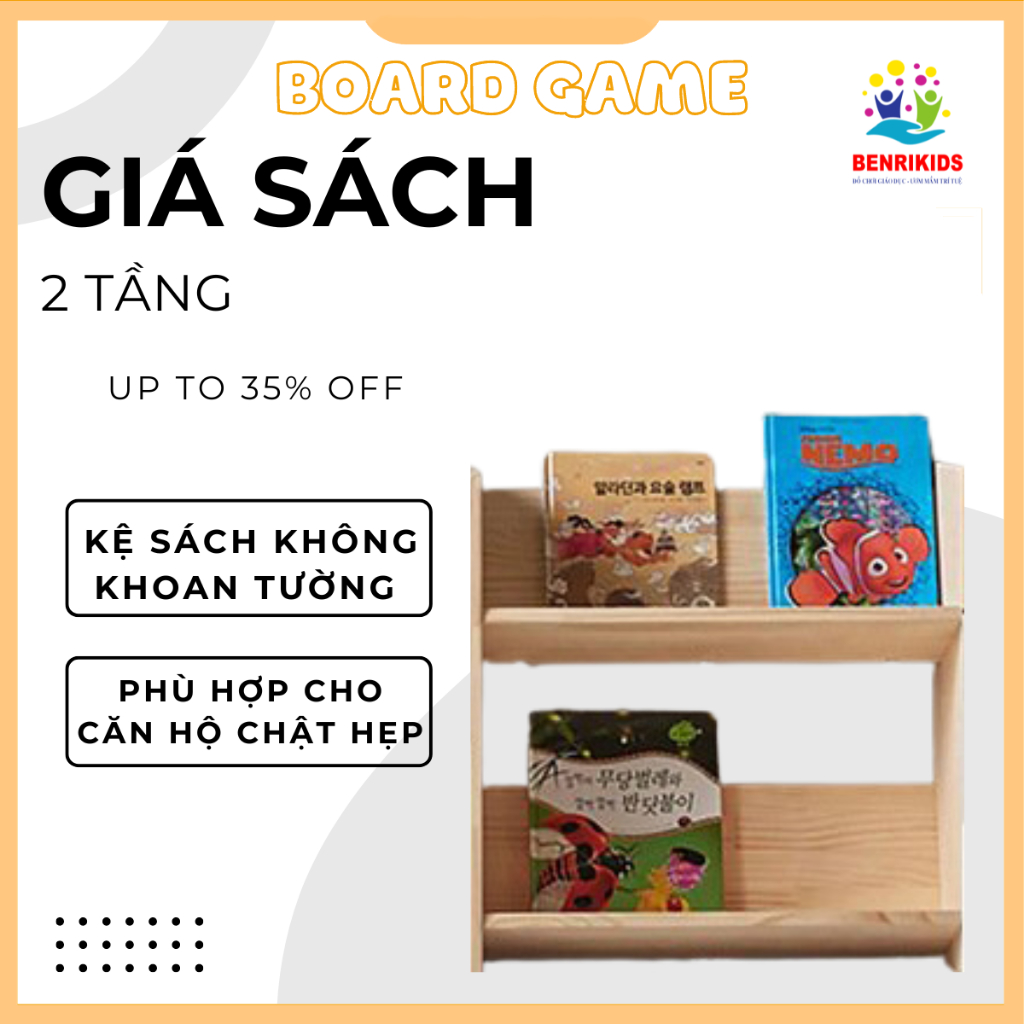 Kệ 2 Tầng Bằng Gỗ Kệ Để Đồ Chơi Kệ 2 Tầng Đa Năng Bằng Gỗ Thông Cho Bé