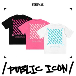 Áo thun tay ngắn 5THEWAY /public icon/ hoạ tiết zigzag với kiểu dáng NEW TEE