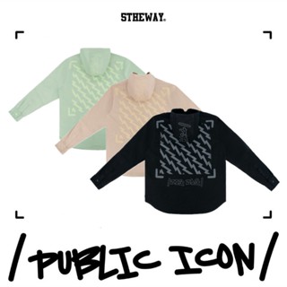 Áo Khoác Khaki nút bấm 5THEWAY /public icon/ ZIGZAG HOODED KHAKI JACKET