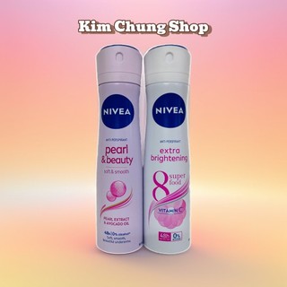 Xịt Khử Mùi Nivea Nữ Đủ Màu (mẫu mới 150ml)