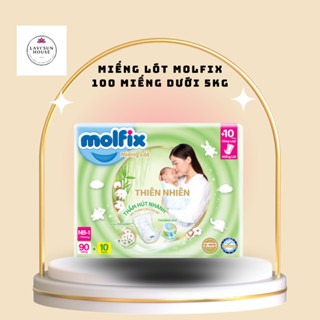  Miếng lót Molfix Thổ Nhĩ Kì thiên nhiên bông Organic Newborn 1 sơ sinh  NB1 90+10 NB2 64+10  