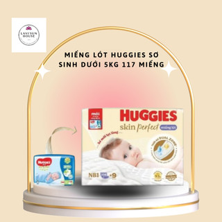 [Tặng 9 mếng]Miếng lót sơ sinh huggies Skin Perfect newborn 1 108 miếng tặng 9miếng dưới 5kg