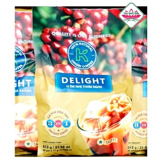 Cà phê k túi 36 gói x 17g sữa 3in1, hsd :30/10/2025