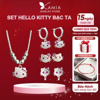 Bộ Kitty bạc 925 cho bé xinh xắn đáng yêu KAMIA