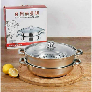 NỒI HẤP INOX 2 TẦNG ĐA NĂNG