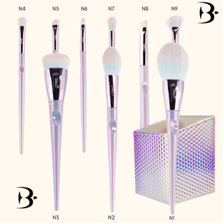 Bộ cọ 9 cây Feather B Pastel kèm ống đựng