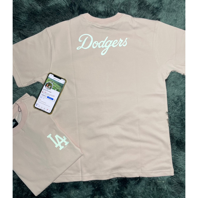Áo Tee newera La Dodgers hồng