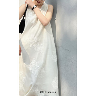  Váy hoa dáng dài KHUE HOUSE đầm voan tơ hoa CÚC tiểu thư nàng thơ đi biển mùa hè KH2024-V10 