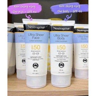 Chống Nắng Neutrogena Ultra Sheer SPF50