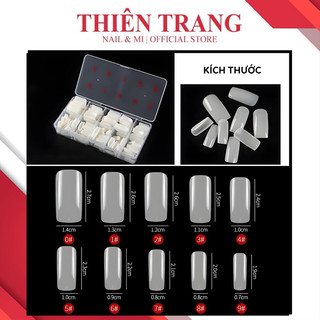 Móng úp chân dài siêu dẻo - móng úp chân from dài hộp 500 móng - móng úp chân chuẩn from nails