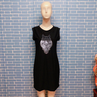 đầm bigsize đen hình cú 2nd