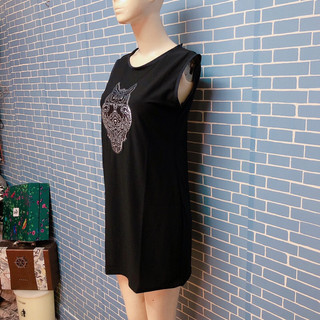 đầm bigsize đen hình cú 2nd