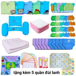 combo 86 món đồ sơ sinh cho bé ( tặng 5 quần đùi cho bé)
