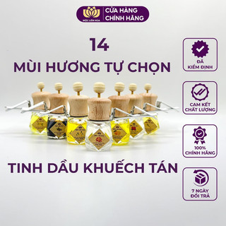 Tinh dầu khuếch tán ô tô Mộc Liên Hoa 9ml nguyên chất khử mùi xe hơi, thơm phòng, khử mùi tủ quần áo | Nhiều mùi tự chọn