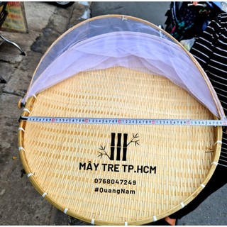 Mẹt tre căng màn size lớn dùng để đậy thức ăn, hoặc phơi các nông sản tránh bụi