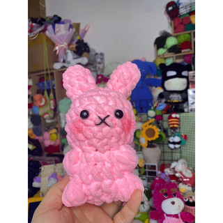 Gấu, thỏ len nhung đũa mini size 13-15cm