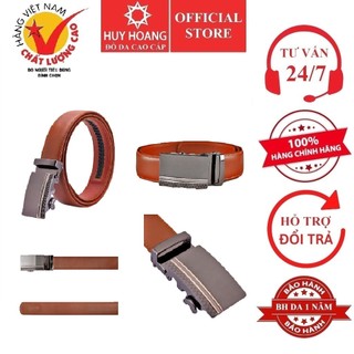 Dây nịt nam Huy Hoàng răng cưa 3,2P màu da HP4131 (đầu khóa giao ngẫu nhiên)