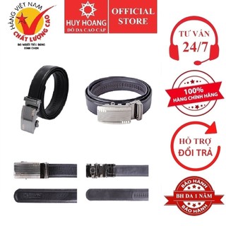 Thắt lưng nam da bò 3,2P màu nâu HP4133 (đầu khóa giao ngẫu nhiên)