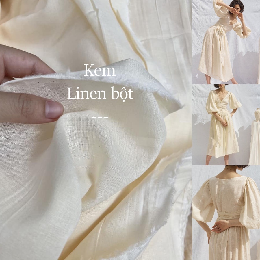 [Vải Mm] [105] Vải Linen Bột Mịn Chính Phẩm 50 Màu Mịn, Mát Lên Sơ Mi, Quần, Váy, Đầm, Bộ, Áo Dài (Giá Bán 0.5M)